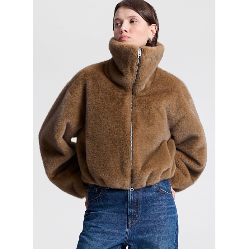 Hazel Faux Fur Jacket|Camel|XS|S|M|L|XL