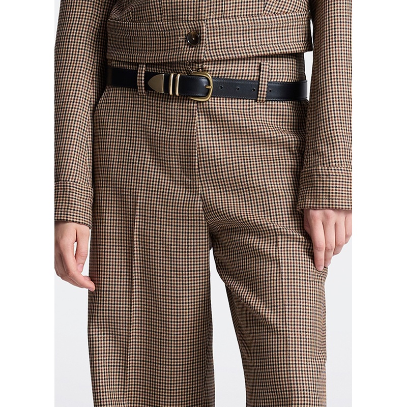 Liam Wool Tailored Pant|Tan Multi|00|0|2|4|6|8|10|12|14