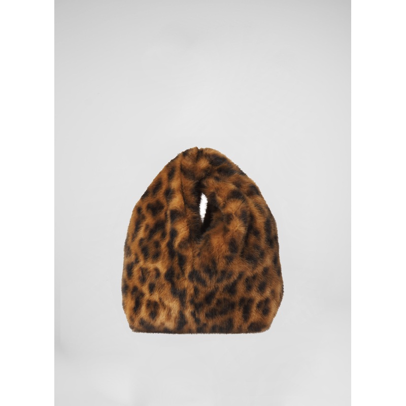 Simone Faux Fur Bag|Brown Multi|OS
