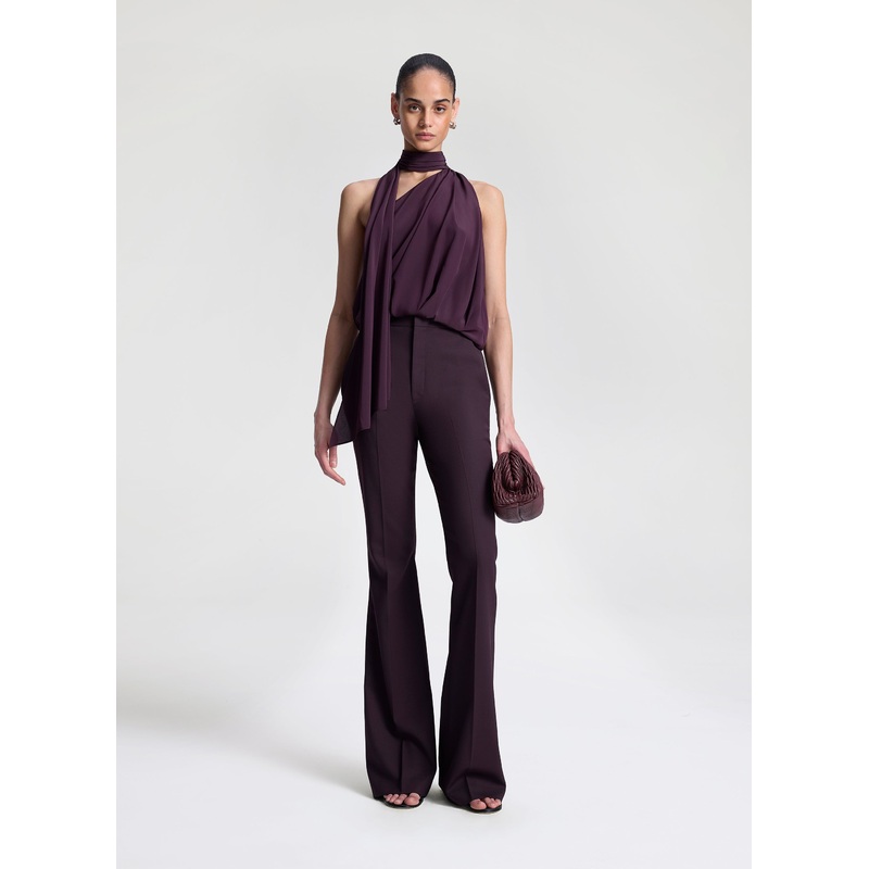 Sophie II Tailored Pant|Deep Plum|00|0|2|4|6|8|10|12|14