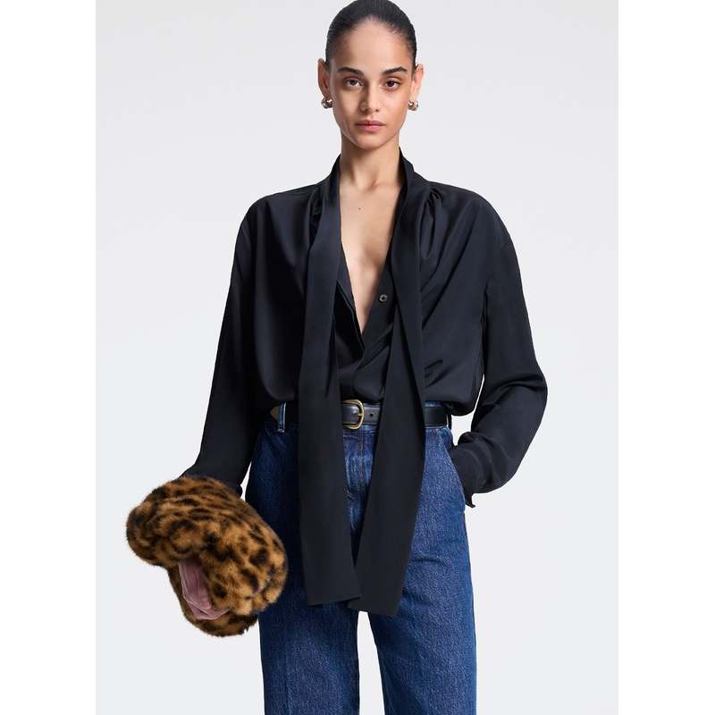 Vivi Silk Top|Black|00|0|2|4|6|8|10|12|14