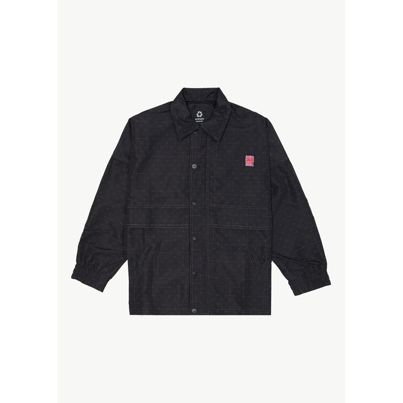 AFENDS Mens Escape – Spray Jacket – Charcoal