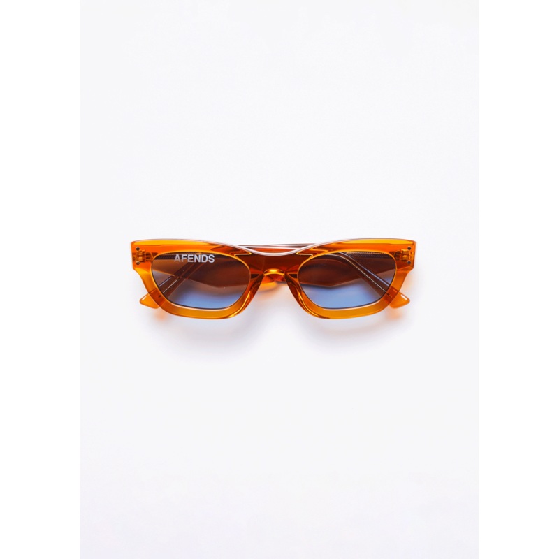 AFENDS Unisex Clementine – Sunglasses – Clear Orange