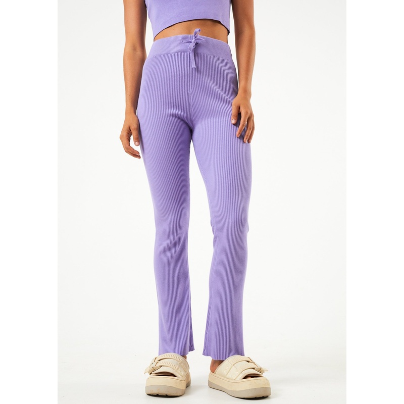 AFENDS Womens Lula – Knit Pant – Plum