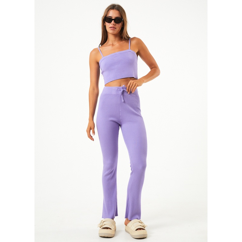 AFENDS Womens Lula – Knit Pant – Plum