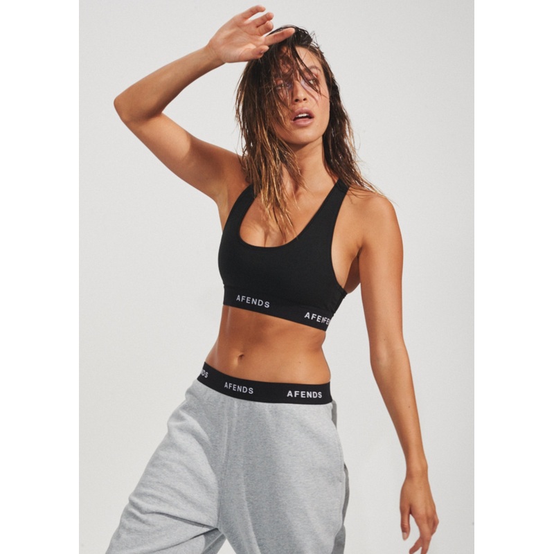 AFENDS Womens Molly – Sports Crop – Black