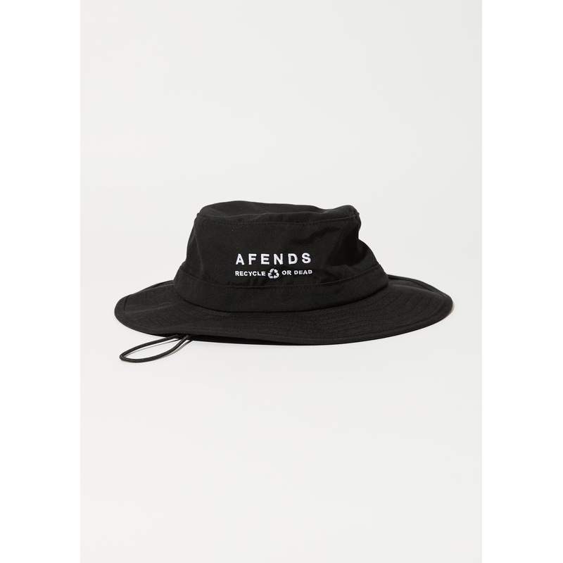 AFENDS Unisex Calico – Bucket Hat – Black