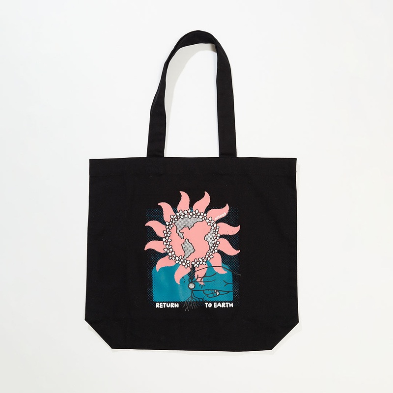 AFENDS Unisex Return To Earth – Tote Bag – Black