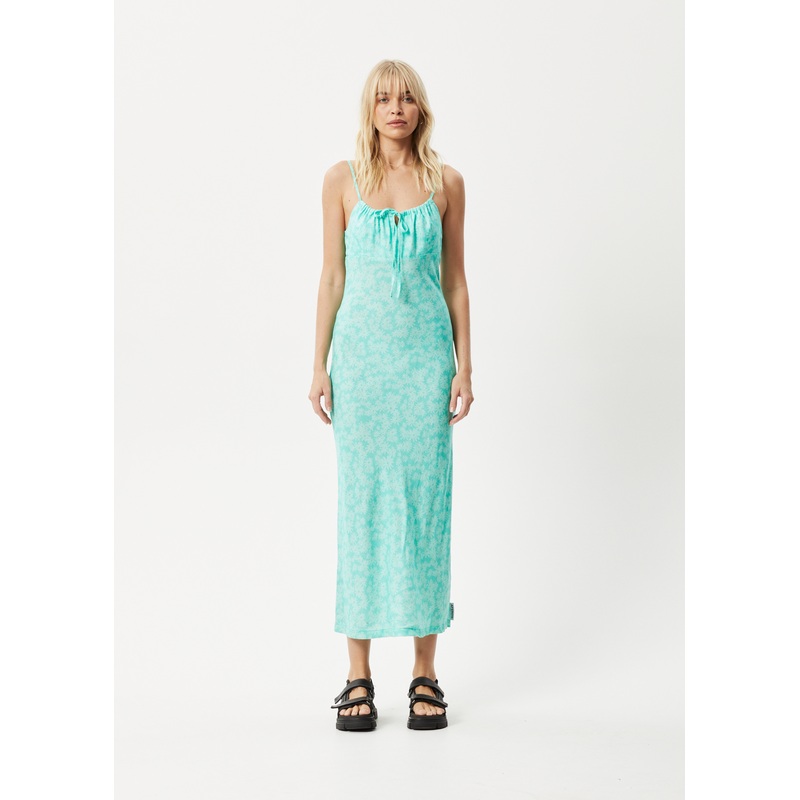 AFENDS Womens Benny – Maxi Dress – Jade Daisy