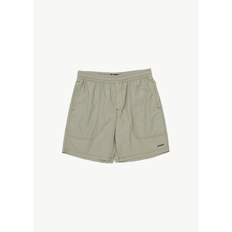 AFENDS Mens Baywatch – Swim Short 18 – Olive