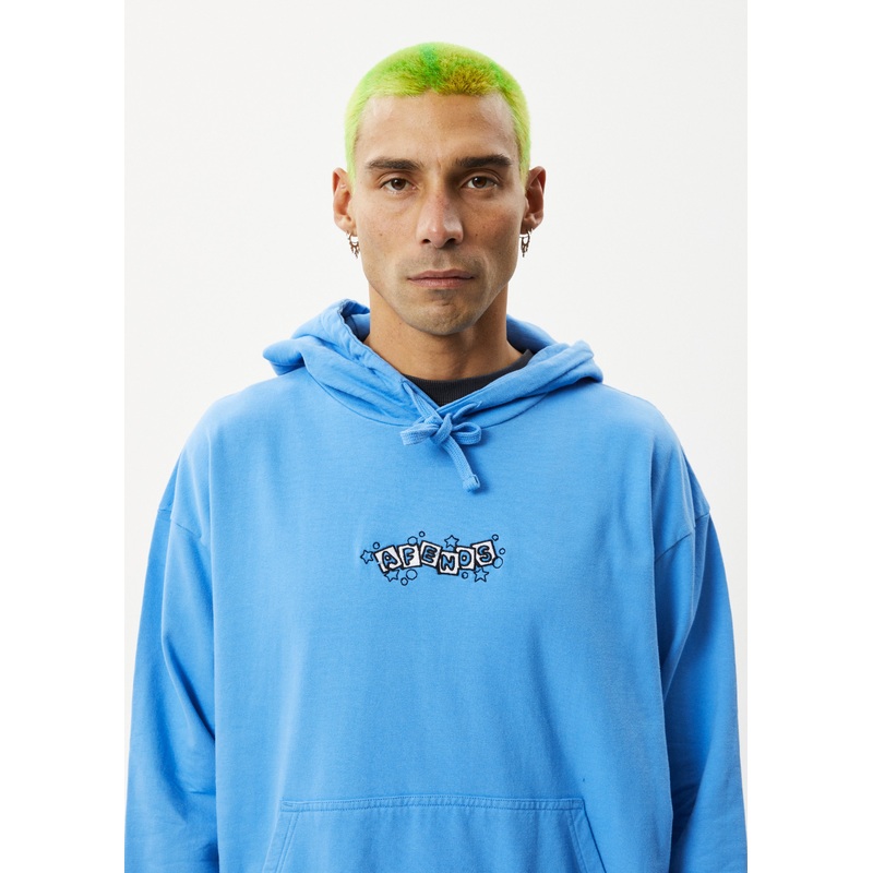 AFENDS Mens Solar System – Logo Hoodie – Arctic