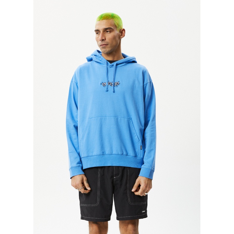 AFENDS Mens Solar System – Logo Hoodie – Arctic