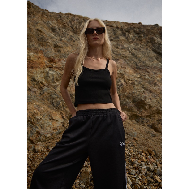 AFENDS Womens Taylor – Rib Singlet – Black