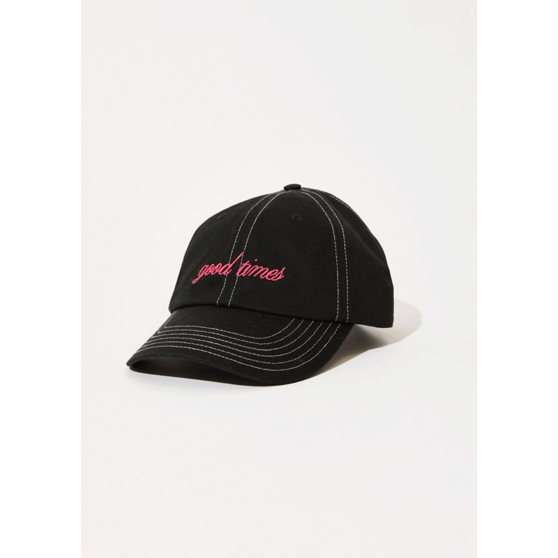 AFENDS Mens Good Times – Six Panel Cap – Black