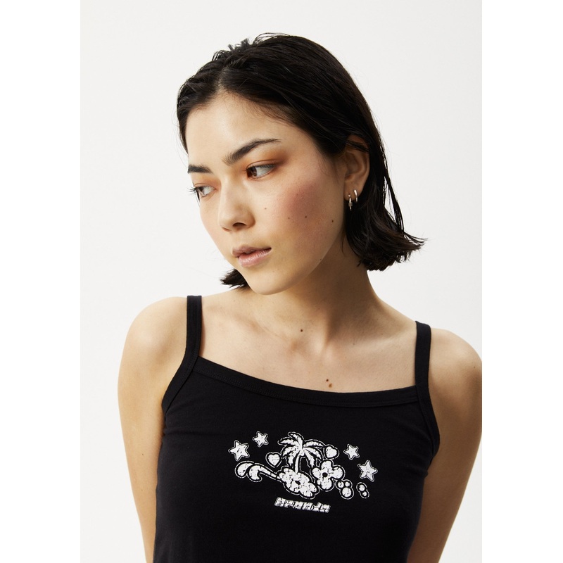 AFENDS Womens Jeet – Graphic Tank – Black