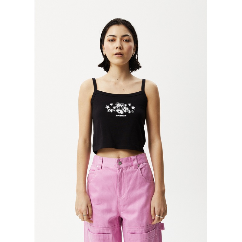 AFENDS Womens Jeet – Graphic Tank – Black