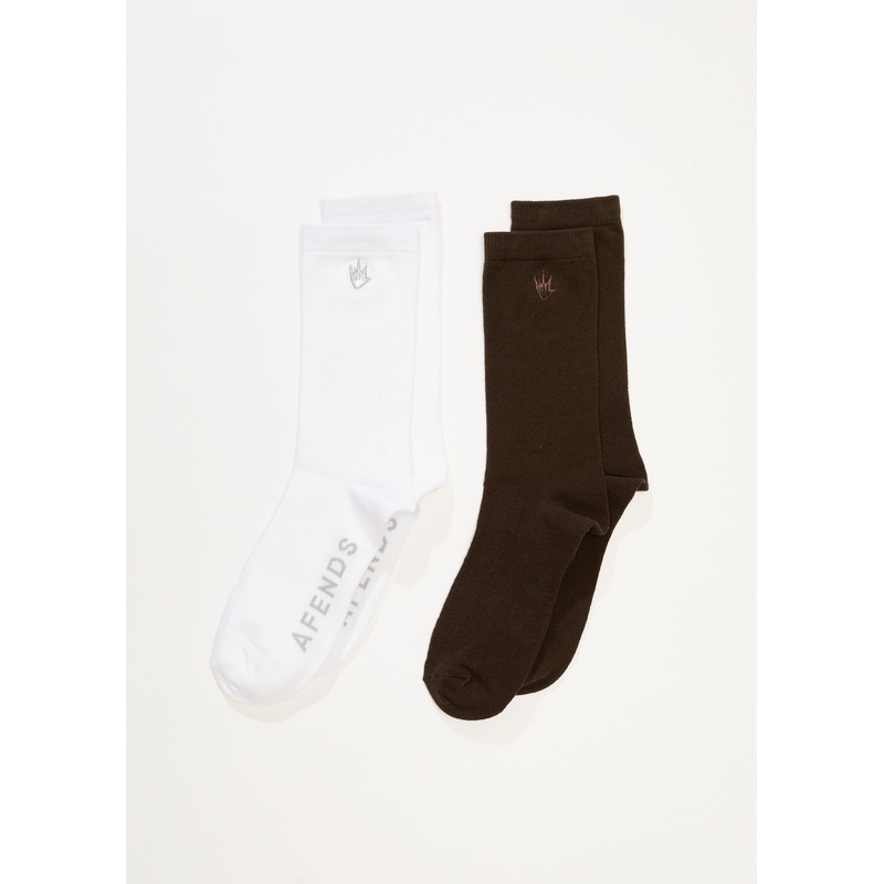 AFENDS Mens Flame – Socks Two Pack – Multi