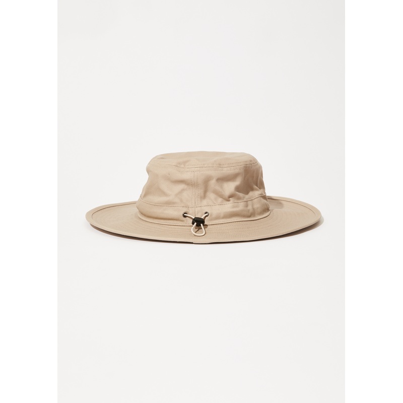 AFENDS Mens Limits – Bucket Hat – Dark Ecru