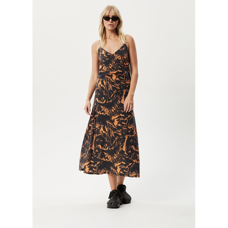 AFENDS Womens Marble – Maxi Dress – Black