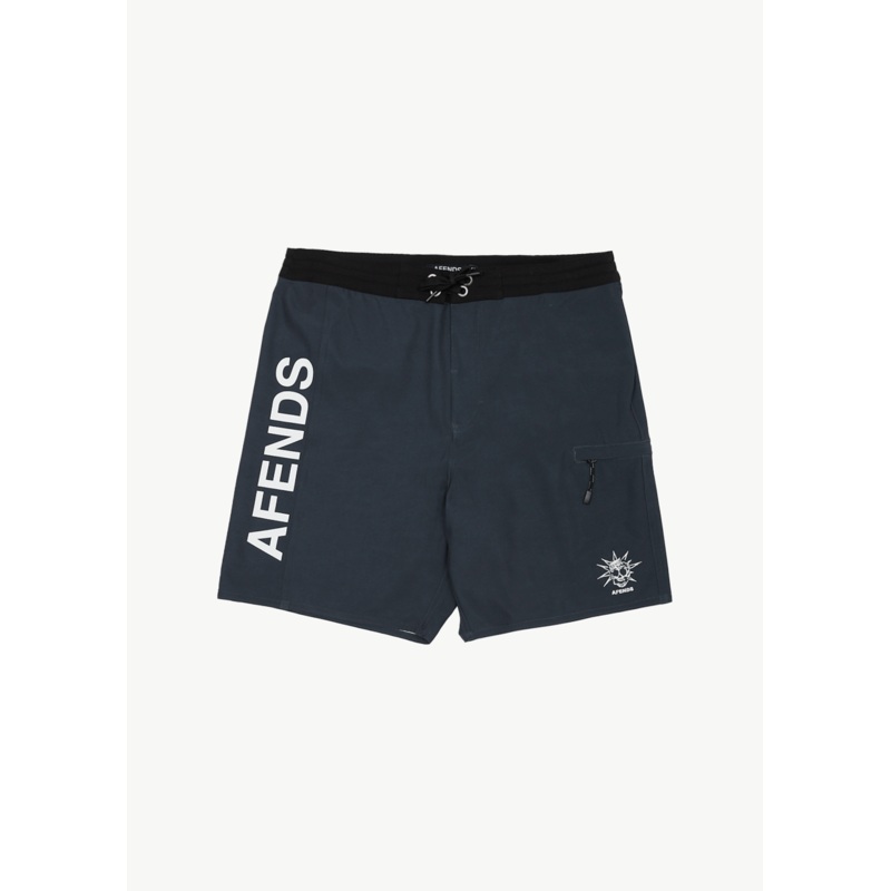 AFENDS Mens Graveyard – Surf Related Boardshort 18 – Charcoal