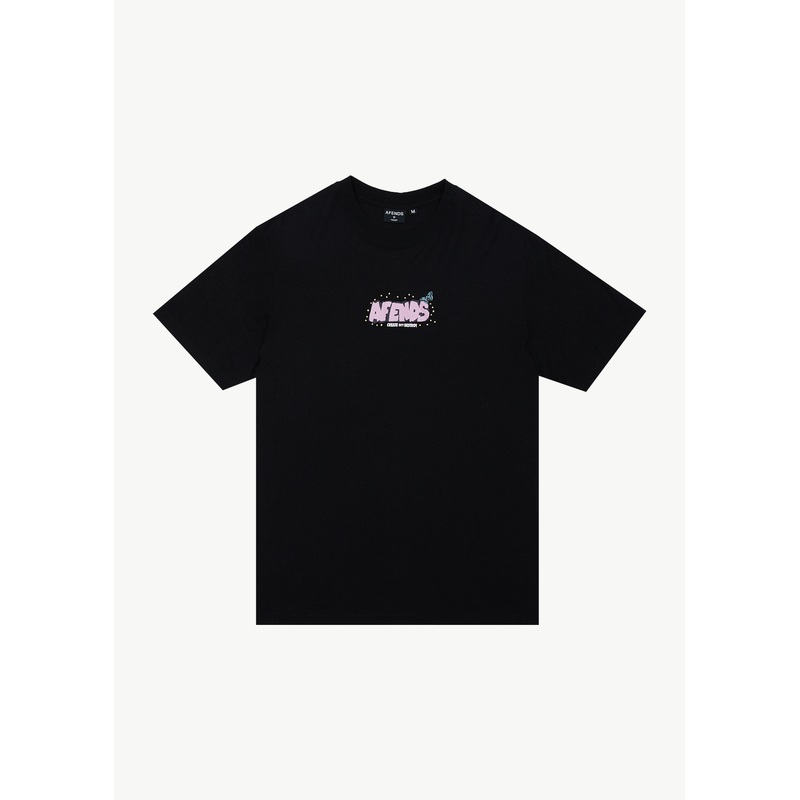 AFENDS Mens Universe – Retro Tee – Black