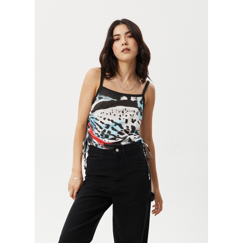 AFENDS Womens Dossy – Sheer Cami – Black