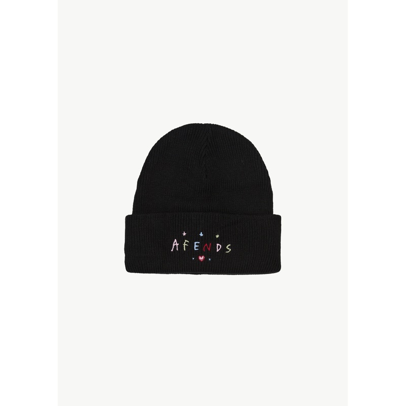 AFENDS Womens Funhouse – Knit Beanie – Black
