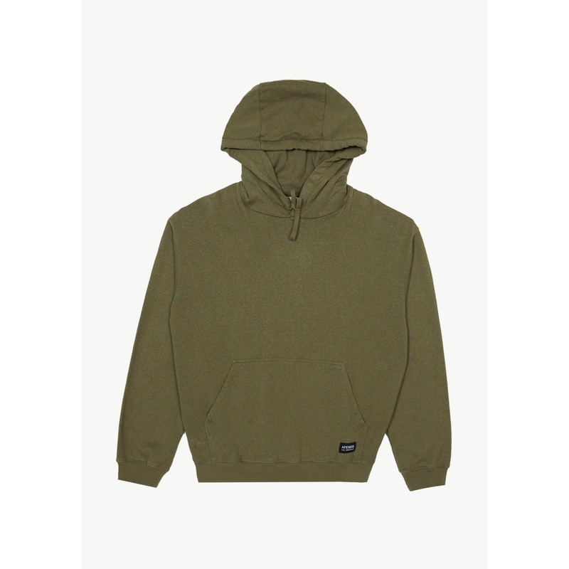 AFENDS Mens All Day – Relaxed Hoodie – Military