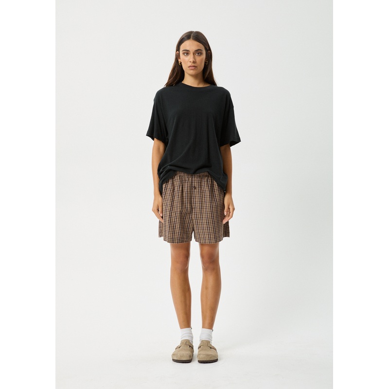 AFENDS Mens Hometown – Boxer Short – Coffee