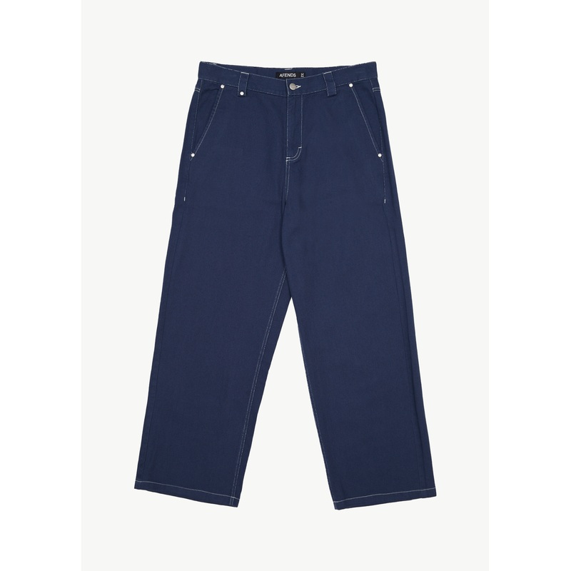 AFENDS Mens Pablo – Baggy Pant – Navy