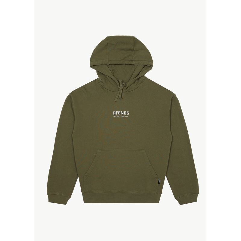 AFENDS Mens Questions – Hoodie – Military