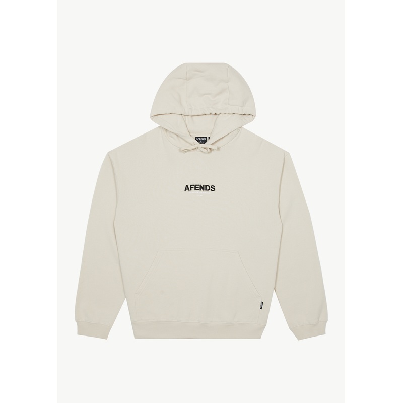 AFENDS Mens Vinyl – Hoodie – Moonbeam