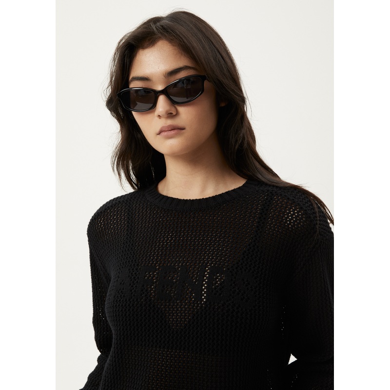 AFENDS Womens Ryder – Knit Jumper – Black