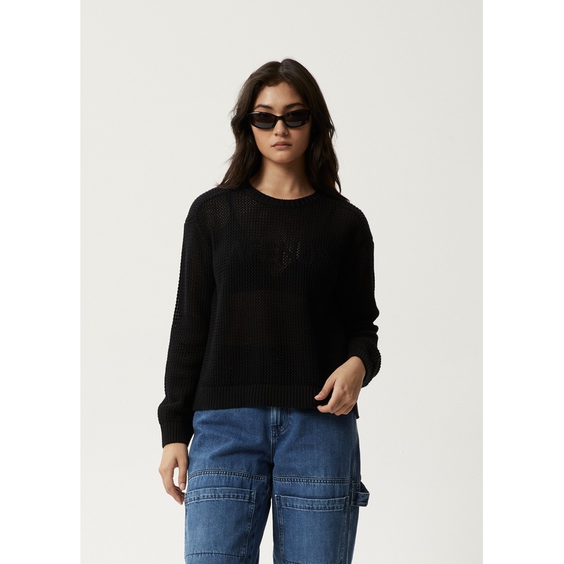 AFENDS Womens Ryder – Knit Jumper – Black
