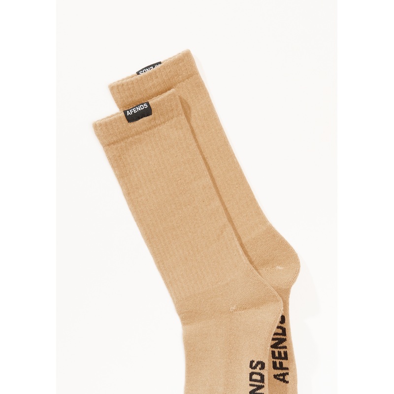 AFENDS Mens Everyday – Socks One Pack – Taupe