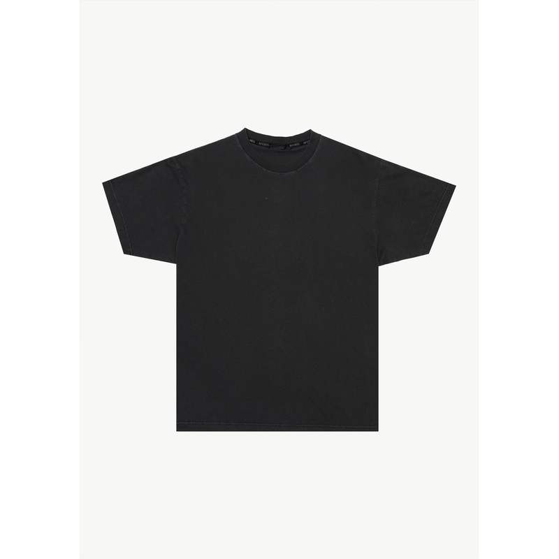 AFENDS Mens Foundation – Boxy Tee – Stone Black