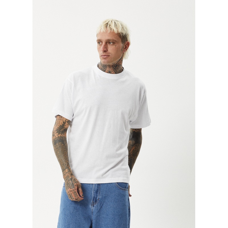 AFENDS Mens Foundation – Boxy Tee – White
