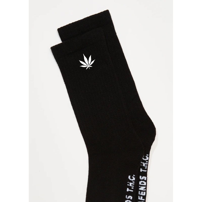 AFENDS Mens Happy – Socks One Pack – Black