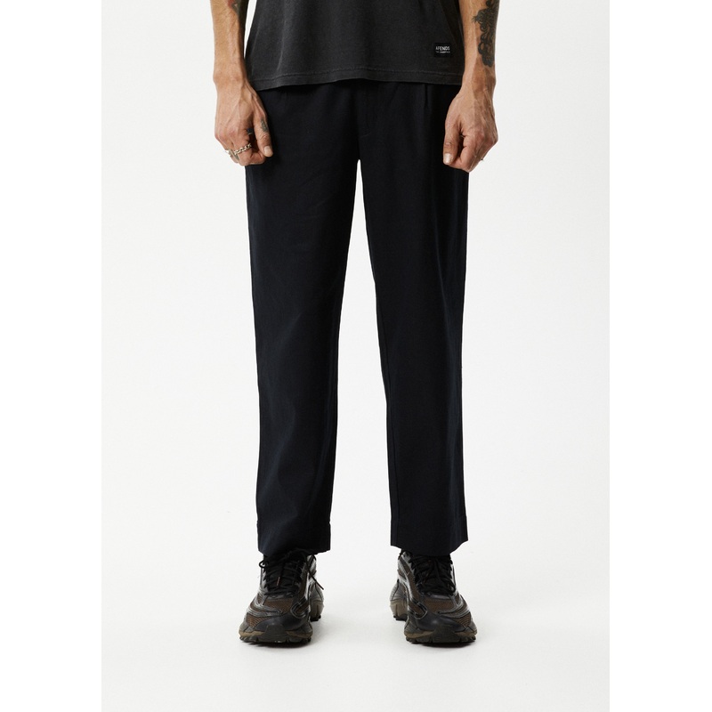AFENDS Mens Mixed Business – Suit Pant – Black