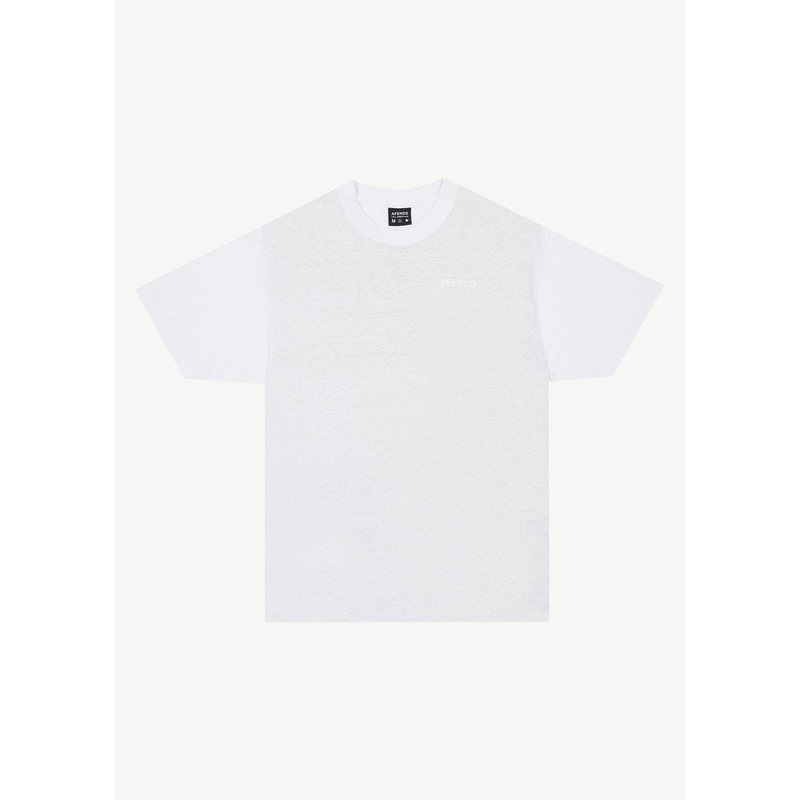 AFENDS Mens Staple – Boxy Tee – White