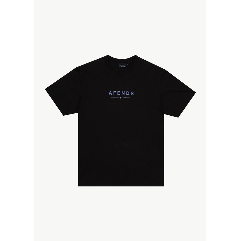 AFENDS Mens Thrown Out – Retro Tee – Black