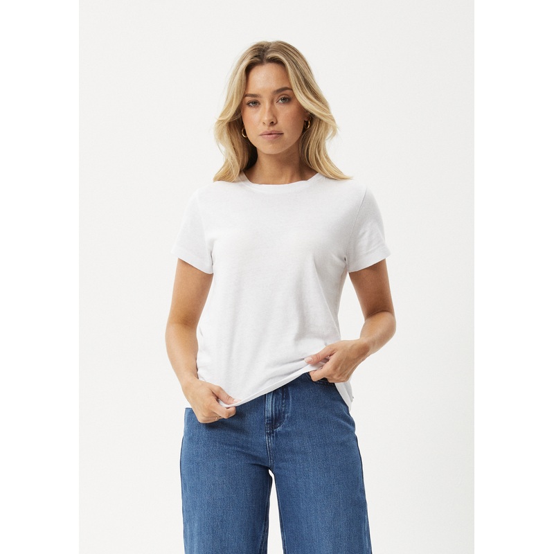 AFENDS Womens Eden – Regular Tee – White