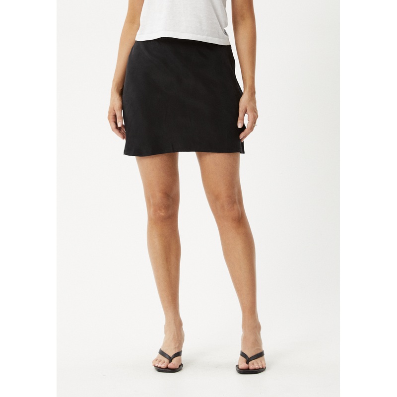AFENDS Womens Gemma – Cupro Skirt – Black