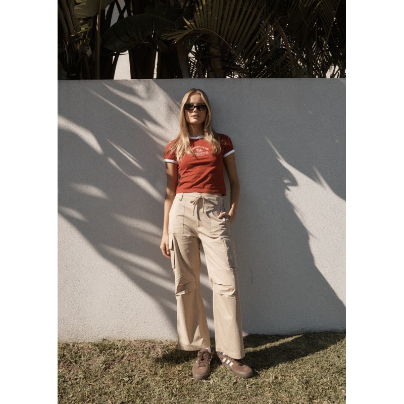 AFENDS Womens Apprentice – Cargo Pant – Taupe