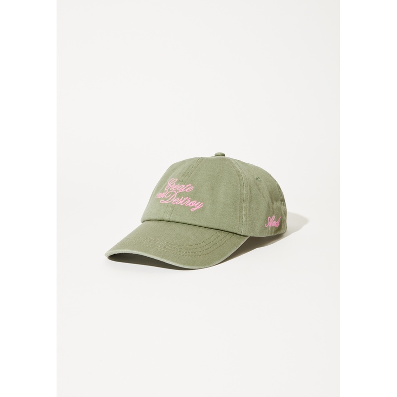 AFENDS Womens Create – Panelled Cap – Olive