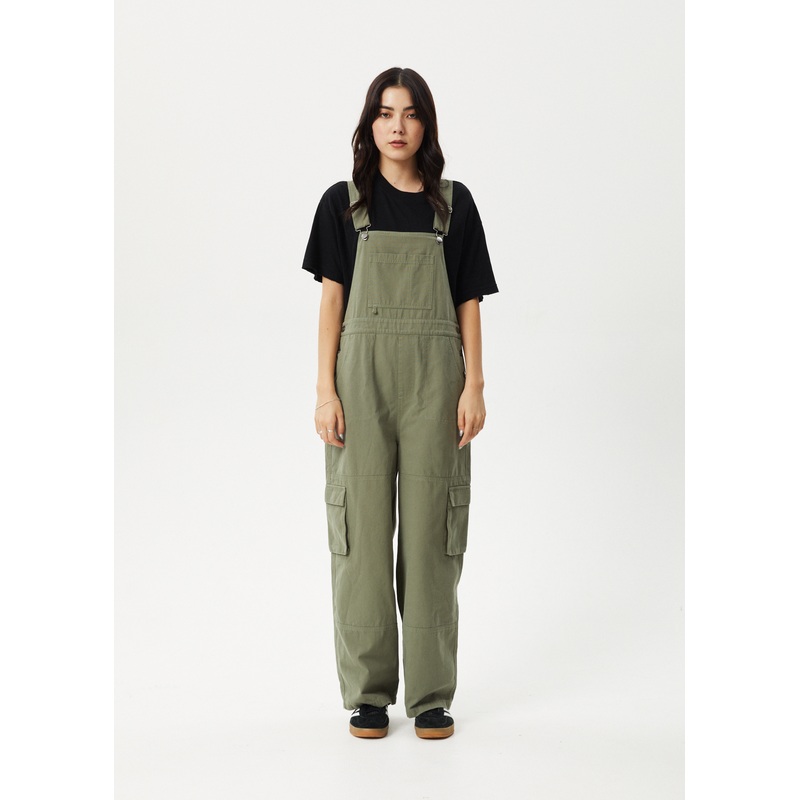 AFENDS Womens Fraser – Utility Overall – Olive