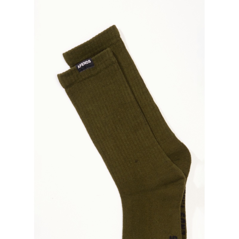 AFENDS Mens Everyday – Socks One Pack – Military