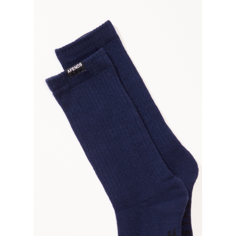 AFENDS Mens Everyday – Socks One Pack – Navy