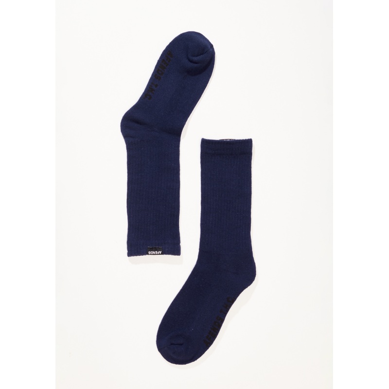 AFENDS Mens Everyday – Socks One Pack – Navy