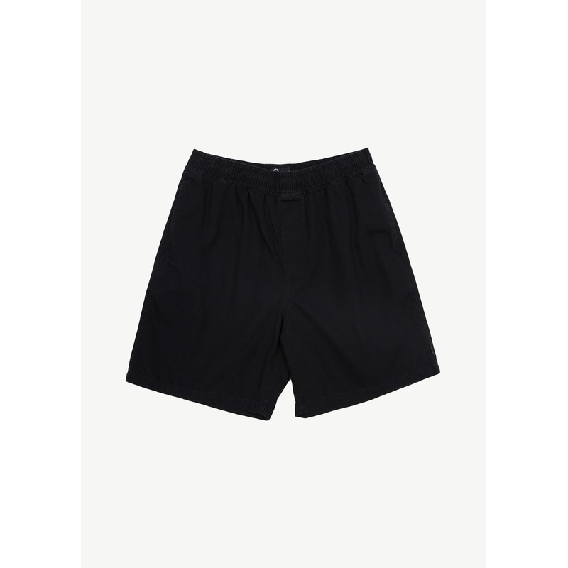AFENDS Mens Ninety Eights – Oversized Short 20 – Black